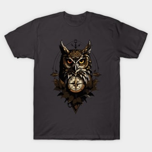 Eagle Owl Compass T-Shirt